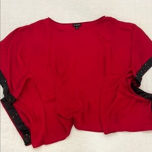 LA Stampa Women's Red Top with Black Accents